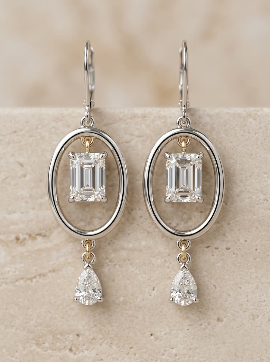 Celeste Halo Earrings