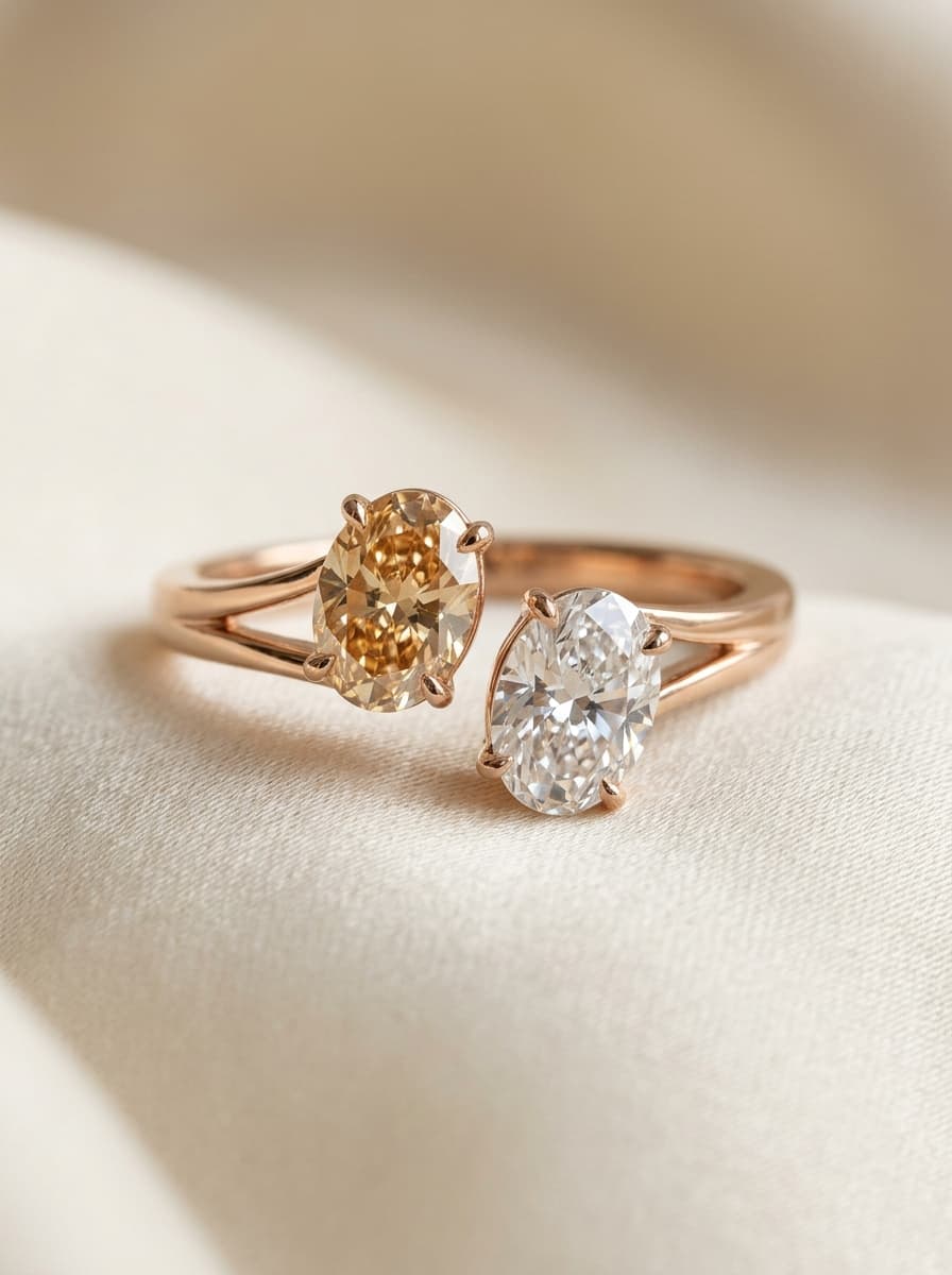 Rosé Deux Oval Ring