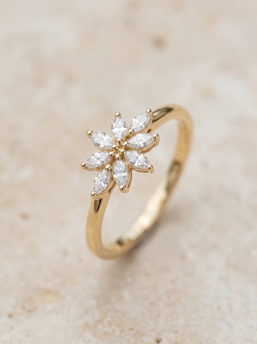Marquise Éclat Bridal Ring