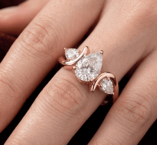 Trinity Moissanite Ring