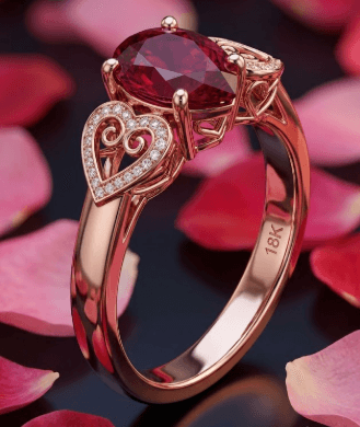 Scarlet Romance Ring